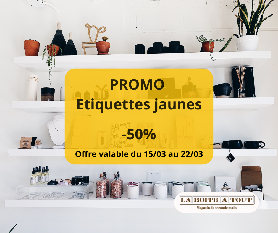 Promo étiquettes jaunes 